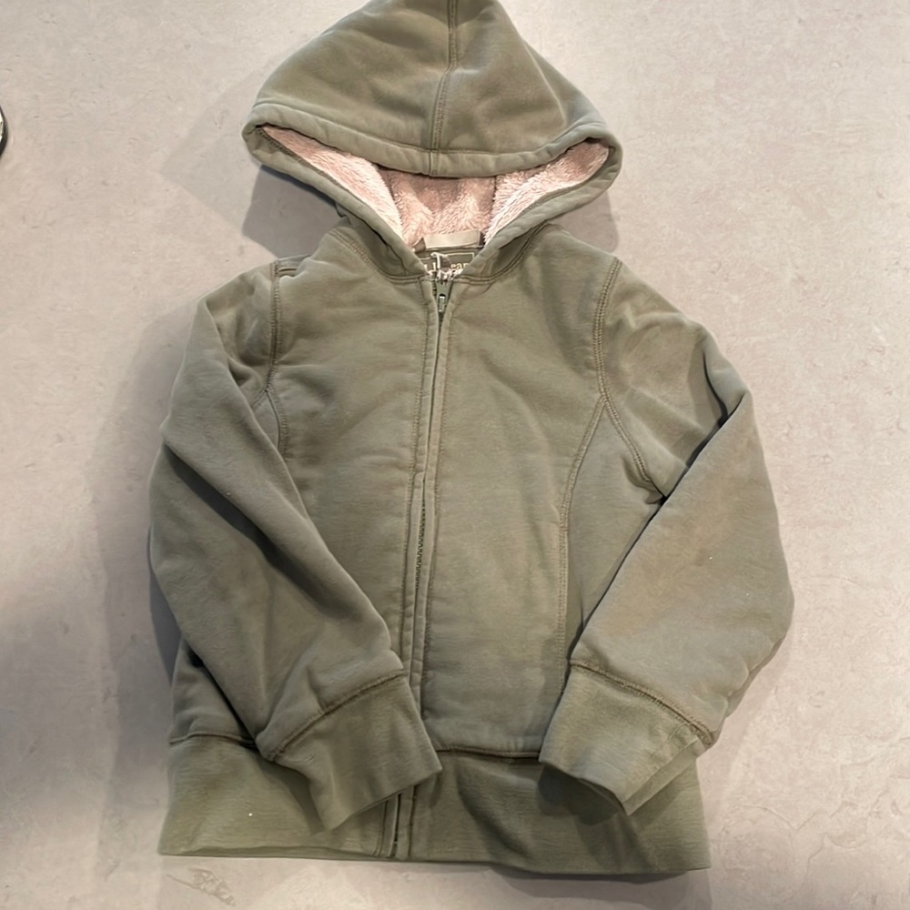 LL Bean zip up fir lined hoodie